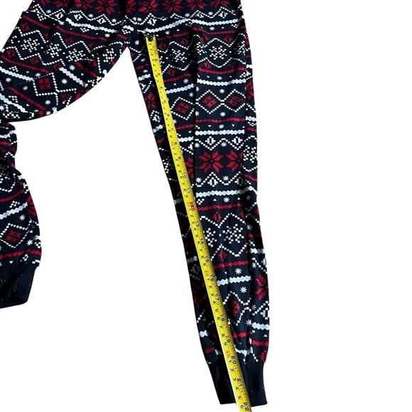 Boys Holiday Pajama Set Size 10 Winter – Red Navy Fair Isle Christmas PJs - Picture 7 of 8